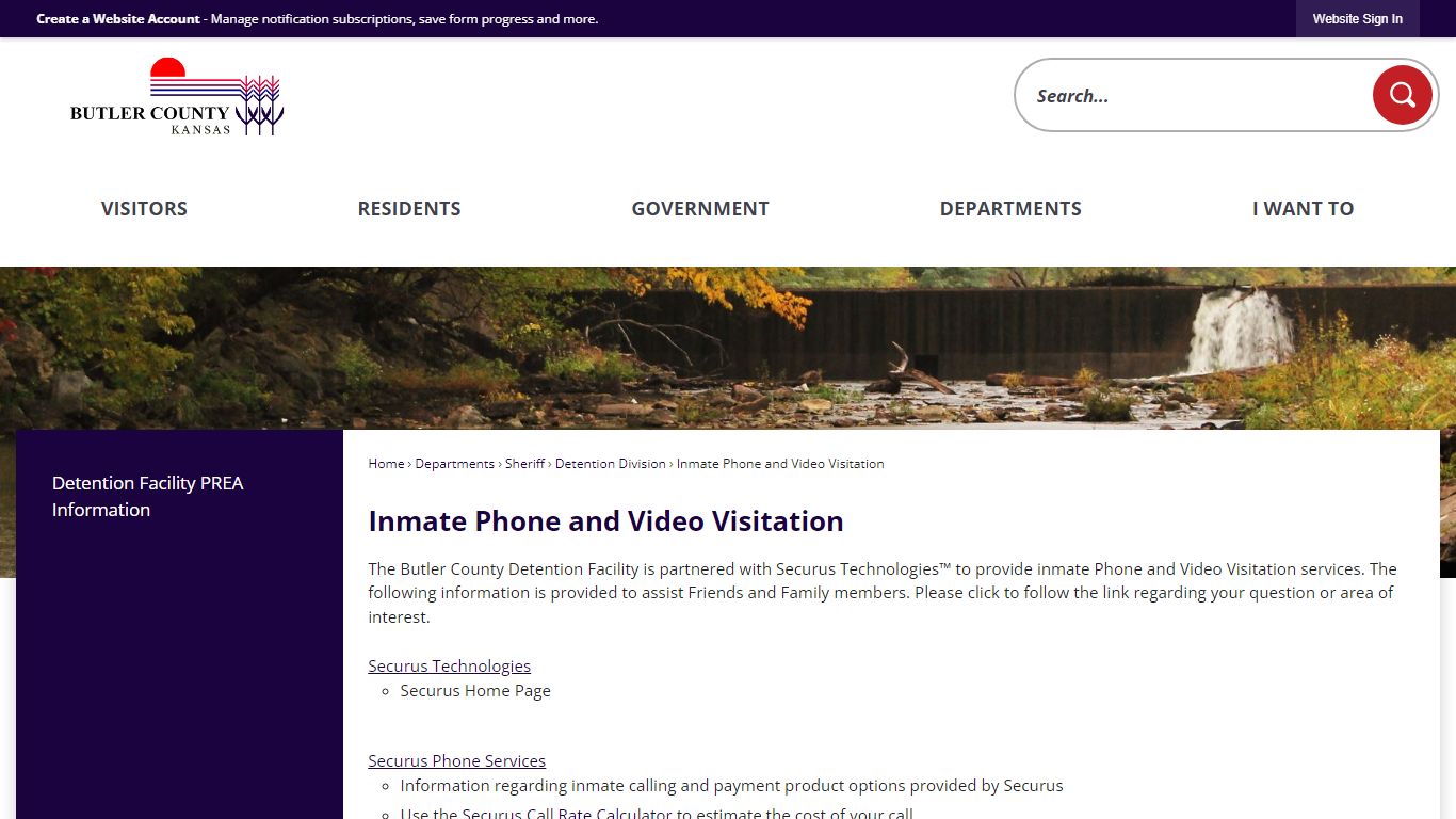 Inmate Phone and Video Visitation - Butler County, KS